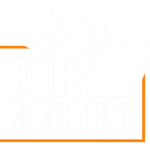 Elk Electric Logo Transparent White